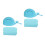 2Pcs Portable Sky-Blue Cooling Microfiber Towels for Camping 9