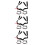 9Pcs Universal Hard Hat Chin Straps Nylon Metal Adjustable for 5