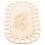 2Pcs Durable Wooden Embroidery Thread Organizer Sewing Tool Beige 3
