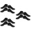 6Pairs Realistic Black Foot Models Sock Display Stand for Retail 8