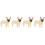 4Pcs PVC Simulation Animal Model Small White Dog Figure Desktop Decor 6