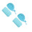 2Pcs Portable Sky-Blue Cooling Microfiber Towels for Camping 8