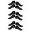 6Pairs Realistic Black Foot Models Sock Display Stand for Retail 9