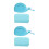 2Pcs Portable Sky-Blue Cooling Microfiber Towels for Camping 7