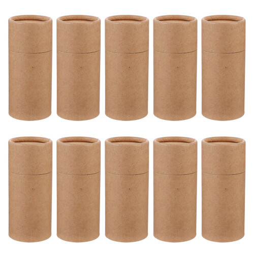 20Pcs Durable Kraft Paper Cylindrical Storage Tubes for Essential Oils