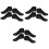 6Pairs Realistic Black Foot Models Sock Display Stand for Retail 5