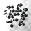 600Pcs Plastic Thumb Tacks Black Push Pins for Home School Office Use 3