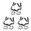 9Pcs Universal Hard Hat Chin Straps Nylon Metal Adjustable for 6
