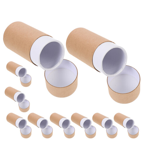 20Pcs Durable Kraft Paper Cylindrical Storage Tubes for Essential Oils 1