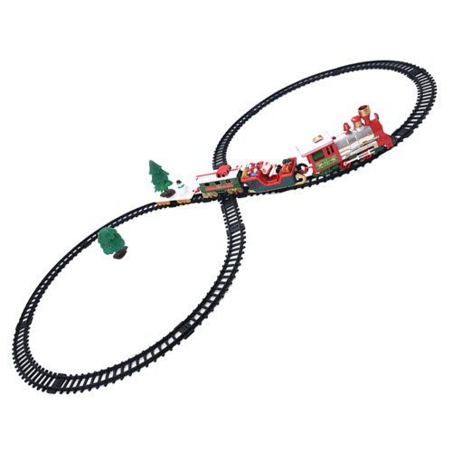 3Sets Retro Christmas Train Toy Plastic Assemble Kids Creative Gift 2