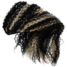 2Pcs Women Multi Color Wavy Ponytail Clip-on Hair Extension Wig