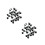 600Pcs Plastic Thumb Tacks Black Push Pins for Home School Office Use 10