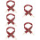 5Pcs Red Nylon Bag Straps Adjustable Wide Shoulder Replacement Belts 11