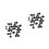 600Pcs Plastic Thumb Tacks Black Push Pins for Home School Office Use 8