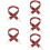 5Pcs Red Nylon Bag Straps Adjustable Wide Shoulder Replacement Belts 10