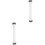 2Pcs PVC Pool Sand Filter Hose for Home Use White Pump Replacement 5