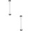 2Pcs PVC Pool Sand Filter Hose for Home Use White Pump Replacement 8