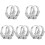 10Pcs Silver Tiny Dragon Hoop Earrings Comfortable Statement Earrings 2