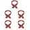5Pcs Red Nylon Bag Straps Adjustable Wide Shoulder Replacement Belts 6