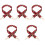 5Pcs Red Nylon Bag Straps Adjustable Wide Shoulder Replacement Belts 3