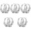 10Pcs Silver Tiny Dragon Hoop Earrings Comfortable Statement Earrings 3