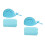2Pcs Portable Sky-Blue Cooling Microfiber Towels for Camping 4