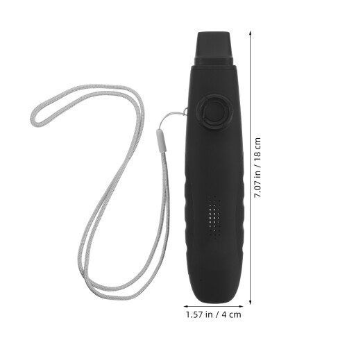 1Set Lightweight Black Kazoo ABS Material Easy Instrument for Home Use 1