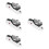 4Pcs White Electric Sharpener Plastic Kitchen Cutter Sharpening Tool 9