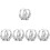 10Pcs Silver Tiny Dragon Hoop Earrings Comfortable Statement Earrings 5