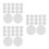 150Pcs Baby Plush Toy Noise Maker Inserts White Plastic Replacement 7