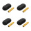 4Sets Elegante Gouden Xlr Microfoonadapter Voor Studio Geluid 9