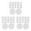 150Pcs Baby Plush Toy Noise Maker Inserts White Plastic Replacement 6