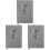 3Pcs Grey 2025 Monthly Planner Portable Academic Writing Notebook 3
