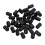 100Pcs Black Rubber Bolt Caps Screw Protector Covers Flexible End Caps 11