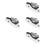 4Pcs White Electric Sharpener Plastic Kitchen Cutter Sharpening Tool 8