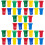 40Pcs Small Plastic Trash Container Mini Waste Bucket for Office Home 10