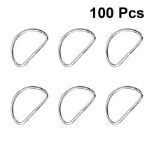 300St Zilveren D Ring Clips, Geschikt Voor Hondenbanden En Tassen