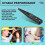 Digital Test Pencil Screwdriver Probe Light Voltage Tester Detector AC/ 12-220V Electrical Test Pen Voltmeter,Black 3