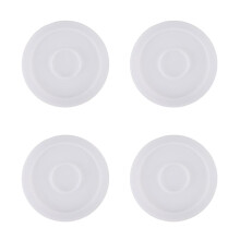 4 Pack Round Silicone Coaster Molds,Clear Epoxy Molds for Casting with Resin,Concrete,Cement and Polymer Clay