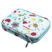 Empty Knitting Needles Case Travel Storage Organizer Storage Bag for Circular Knitting Needles and Accessories Kit Bag
