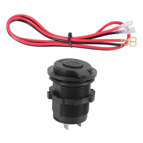 Car-Cigarette Lighter Socket, 12V Waterproof Lighter Socket Power Outlet Socket for Boat Motorcycle Truck  ATV RV
