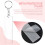 120 Pieces Rectangle Acrylic Key Chain Blank Transparent Acrylic KeyChain Blank 4