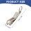 Multi-Purpose Clip Keychains Suspension Clip Tool with Carabiner perfect for Hanging EDC Tools, Flashlights Etc. 7