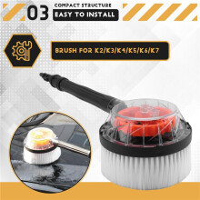 Rotary Round Brush for /K3/K4/K5/K6/K7,High Pressure Washer Car Washing,Water Cleaning Washing Rigid Brush