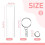 120 Pieces Rectangle Acrylic Key Chain Blank Transparent Acrylic KeyChain Blank 7