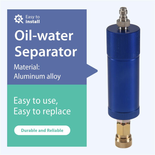 HöGtrycks PCP Handpump Luftfilter Olje-Vatten Separator för HöGtryck Pcp 30Mpa Luftpump Filter Kompressor Blå 1