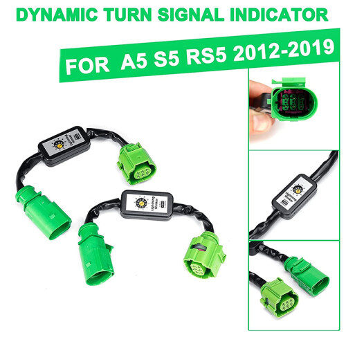 Car Dynamic Add- Module Cable Wire Harness Tail Light Turn Signal Indicator LED Taillight For- A5 S5 RS5 2012-2019 2