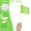 Marking Flags  Flags for Lawn 30 Pack, PVC Small Flags,Marking Flags Lawn Flags, Garden Flags,Survey Flags,Green 9