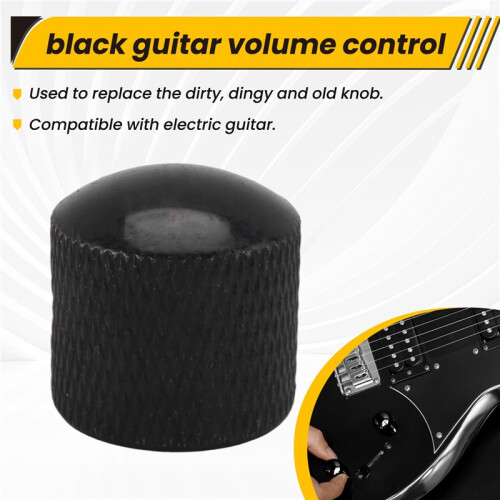 Black Electric Guitar Volume Tone Control Knob 1