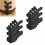 10PC Skiffers Baseboard Corner Protectors,Solid Brass Skirting Board Protectors,Baseboard Corner Protectors Black 1